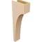 Ekena Millwork 6"W x 12"D x 36"H Thin Stockport Rough Cedar Woodgrain TimberThane Corbel, Primed Tan CORUR06X12X36STORCPR - alternate 6